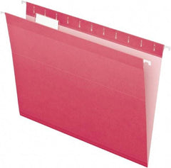 Pendaflex - 8-1/2 x 11", Letter Size, Pink, Hanging File Folder - 11 Point Stock, 1/5 Tab Cut Location - Caliber Tooling