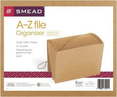 SMEAD - 8-1/2 x 11", Letter Size, Kraft, A-Z Indexed Expanding Files - Caliber Tooling