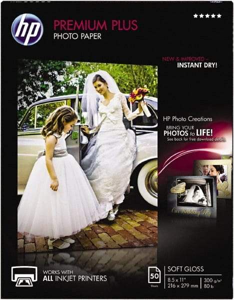 Hewlett-Packard - 8-1/2" x 11" White Photo Paper - Use with Inkjet Printers - Caliber Tooling