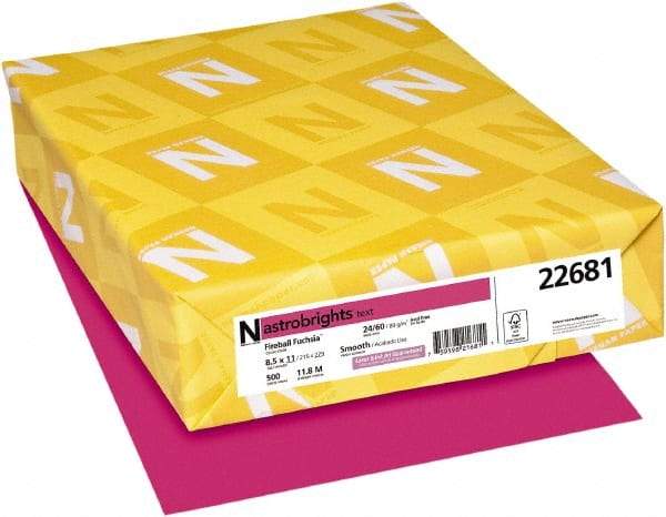 Neenah Paper - 8-1/2" x 11" Fireball Fuchsia Colored Copy Paper - Use with Laser Printers, Copiers, Inkjet Printers - Caliber Tooling