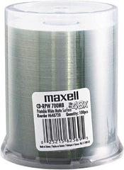 Maxell - Matte White CD-R Discs - Use with CD, DVD - Caliber Tooling