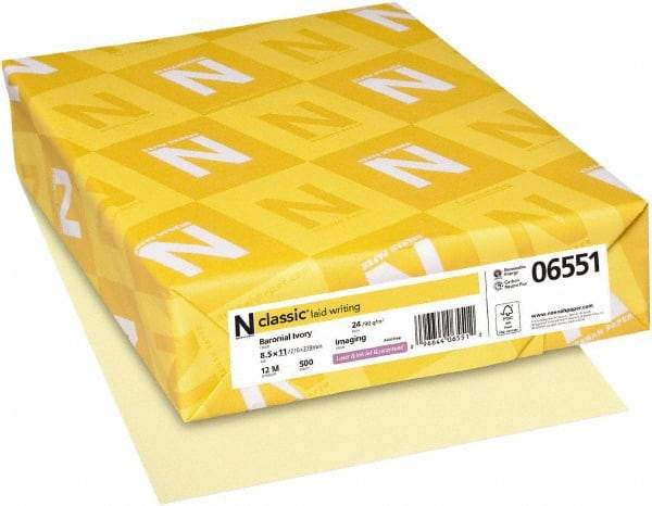 Neenah Paper - 8-1/2" x 11" Baronial Ivory Copy Paper - Use with Laser Printers, Copiers, Inkjet Printers - Caliber Tooling