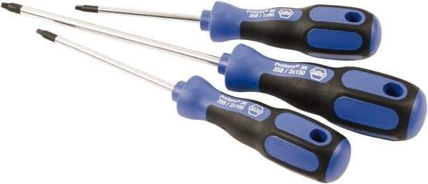 Wiha - 3 Piece Square Screwdriver Set - Bit Sizes: Philips #1 to #3, Comes in Tool Pouch - Caliber Tooling