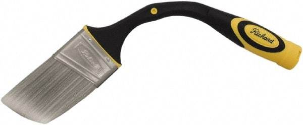 Richard - 2-1/2" Angle/Flat Nylon/Polyester Angular Brush - 3" Bristle Length, 8" Rubber Sash Handle - Caliber Tooling