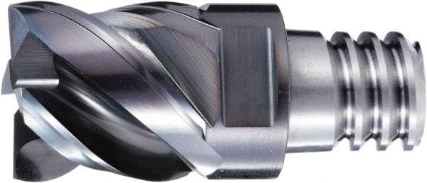 OSG - PXVC Grade XP3225 Carbide Chamfer Milling Tip Insert - Cr Finish, 4 Flutes, 16mm Cutting Diam, 16mm Depth of Cut, 45/48° Helix - Caliber Tooling