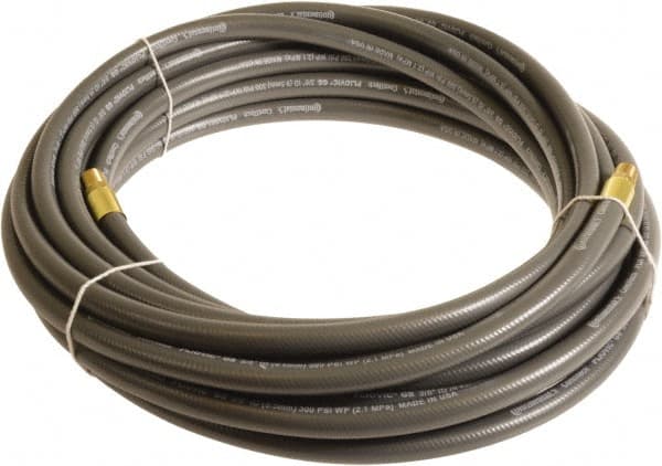 Continental ContiTech - 1/2" ID x 0.78" OD 50' Long Multipurpose Air Hose - MNPT x MNPT Ends, 300 Working psi, -10 to 158°F, 1/2" Fitting, Gray - Caliber Tooling