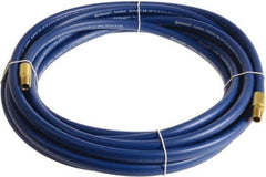 Continental ContiTech - 1/2" ID x 0.78" OD 100' Long Multipurpose Air Hose - MNPT x MNPT Ends, 300 Working psi, -10 to 158°F, 1/2" Fitting, Blue - Caliber Tooling