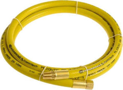 Continental ContiTech - 1/2" ID x 0.78" OD 5' Long Multipurpose Air Hose - MNPT x FNPT Ends, 300 Working psi, -10 to 158°F, 1/2" Fitting, Yellow - Caliber Tooling