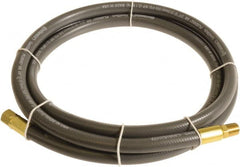 Continental ContiTech - 3/8" ID x 0.6" OD 3' Long Multipurpose Air Hose - MNPT x FNPT Ends, 300 Working psi, -10 to 158°F, 1/4" Fitting, Gray - Caliber Tooling