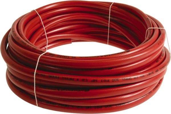 Continental ContiTech - 3/8" ID x 0.6" OD 50' Long Multipurpose Air Hose - 300 Working psi, -10 to 158°F, Red - Caliber Tooling