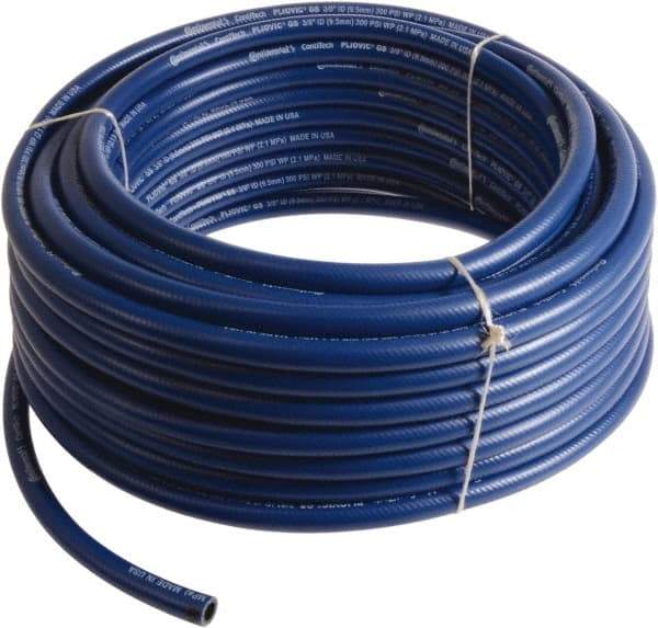 Continental ContiTech - 3/8" ID x 0.6" OD 25' Long Multipurpose Air Hose - 300 Working psi, -10 to 158°F, Blue - Caliber Tooling