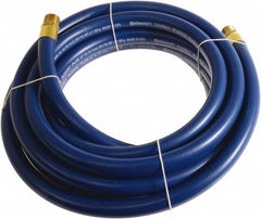 Continental ContiTech - 1" ID x 1.38" OD 15' Long Multipurpose Air Hose - MNPT x MNPT Ends, 250 Working psi, -10 to 158°F, 1" Fitting, Blue - Caliber Tooling