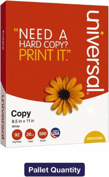 UNIVERSAL - 8-1/2" x 11" White Copy Paper - Use with Laser Printers, Inkjet Printers, Copiers - Caliber Tooling