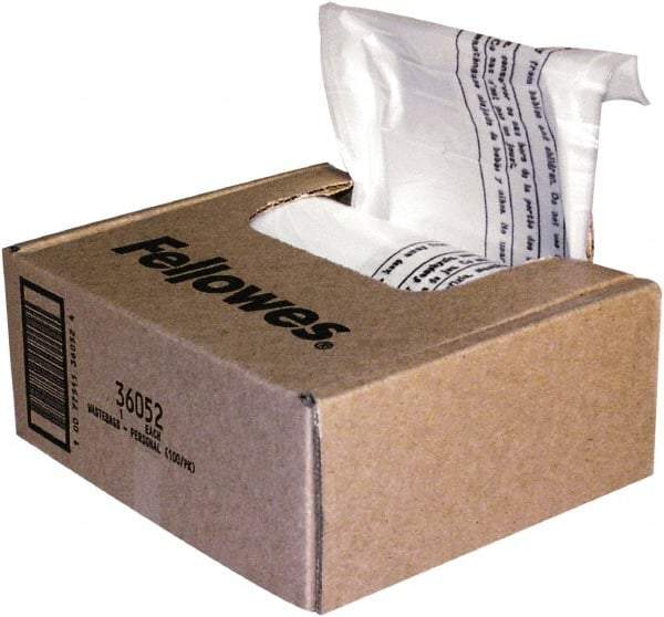 FELLOWES - Clear Shredder Waste Bag - Use with Fellowes Powershred 70S, 73Ci, 74C, 75Cs, 79Ci, 83Ci, 84Ci, 85Ci, 89Ci, DM1200Ct, DM1600Ct, 450M, 450Ms, 455Ms, 460Ms, 465Ms, 46Ms, MS-460Cs, MS-450Cs - Caliber Tooling