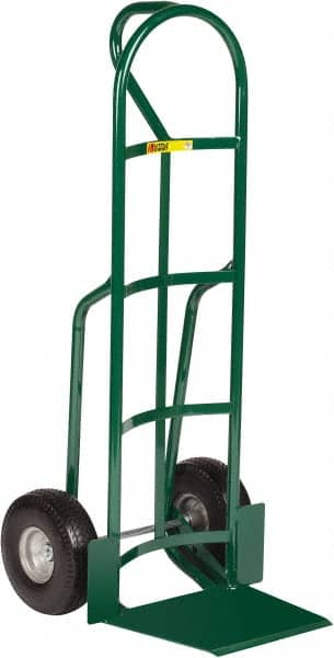 Little Giant - 600 Lb Capacity 49" OAH Hand Truck - 13-1/2 x 16" Base Plate, Loop Handle, Steel, Flat-Free Microcellular Foam Wheels - Caliber Tooling