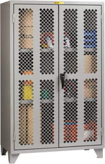 Little Giant - 2 Shelf Visible Storage Cabinet - Steel, 60" Wide x 30" Deep x 78" High, Gray - Caliber Tooling