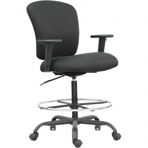 ALERA - 49-1/4" High Big & Tall Swivel/Tilt Chair - 29-1/2" Wide x 25-3/4" Deep, Fabric Mesh Seat, Black - Caliber Tooling