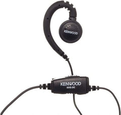 Kenwood - Ear Hanger, Push to Talk Microphone C-Ring Headset - Black, Use with Protalk Series Two Way Radios - Caliber Tooling