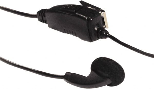 Kenwood - Ear Bud, Push to Talk Microphone Clip Mic with Earphone - Black, Use with Protalk Series Two Way Radios - Caliber Tooling