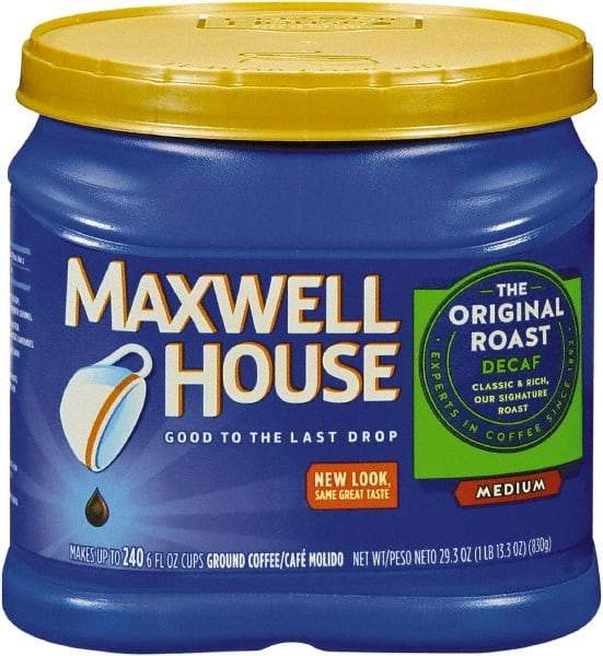 Maxwell House - Coffee, Decaffeinated Ground Coffee, 29.3 oz Can - Caliber Tooling