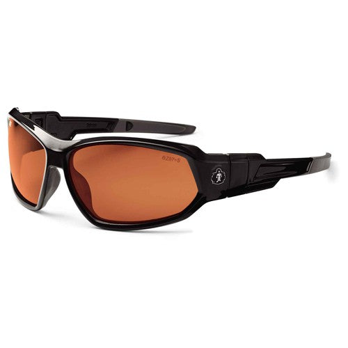 LOKI Copper Lens Black Safety Glasses // Goggles - Caliber Tooling