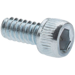 Value Collection - 1/4-20 UNC Hex Socket Drive, Socket Cap Screw - Alloy Steel, Zinc-Plated Finish, Partially Threaded, 2-1/2" Length Under Head - Caliber Tooling