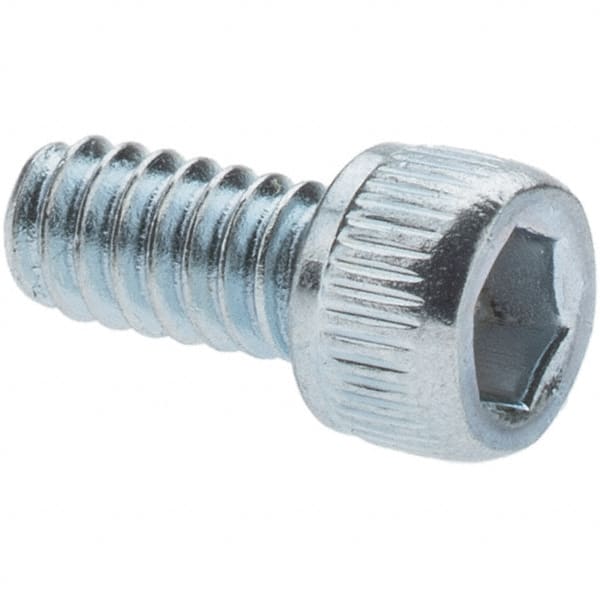 Value Collection - 1/4-20 UNC Hex Socket Drive, Socket Cap Screw - Alloy Steel, Zinc-Plated Finish, Partially Threaded, 1-3/4" Length Under Head - Caliber Tooling