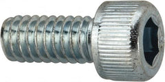 Value Collection - #8-32 UNC Hex Socket Drive, Socket Cap Screw - Alloy Steel, Zinc-Plated Finish, Fully Threaded, 3/8" Length Under Head - Caliber Tooling