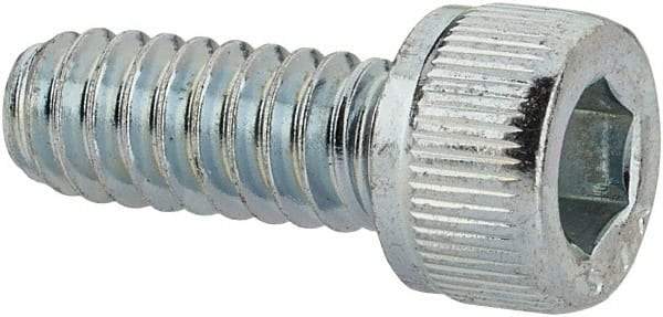 Value Collection - #10-24 UNC Hex Socket Drive, Socket Cap Screw - Alloy Steel, Zinc-Plated Finish, Fully Threaded, 1/2" Length Under Head - Caliber Tooling