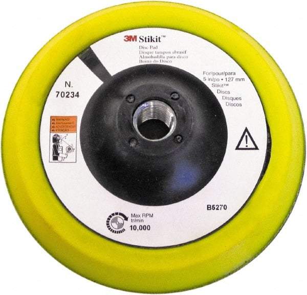 3M - 5" Diam Disc Backing Pad - 12,000 RPM - Caliber Tooling