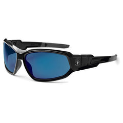 LOKI Blue Mirror Lens Black Safety Glasses // Goggles - Caliber Tooling