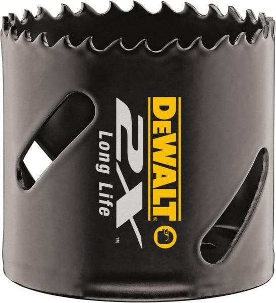 DeWALT - 11/16" Diam, 1-7/8" Cutting Depth, Hole Saw - Bi-Metal Saw, Toothed Edge - Caliber Tooling