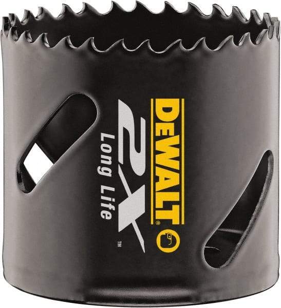 DeWALT - 1-7/8" Diam, 1-7/8" Cutting Depth, Hole Saw - Bi-Metal Saw, Toothed Edge - Caliber Tooling