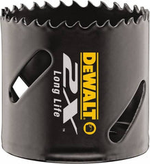 DeWALT - 2-1/2" Diam, 1-7/8" Cutting Depth, Hole Saw - Bi-Metal Saw, Toothed Edge - Caliber Tooling