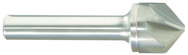 3/4" Size-3/8" Shank-100° Carbide-Bright 6 Flute Chatterless Countersink - Caliber Tooling