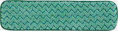 Rubbermaid - 469.9mm Long x 5-1/2" Wide Microfiber Dust Mop Pad - Green, Looped Head, Launderable - Caliber Tooling