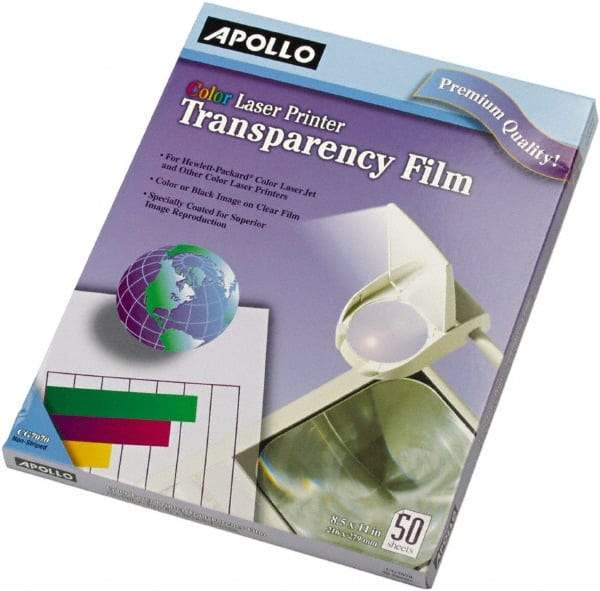 Apollo - Transparency Films & Sleeves Audio Visual Conference Accessory Type: Transparency Sleeves For Use With: Color Laser Printers/Copiers - Caliber Tooling