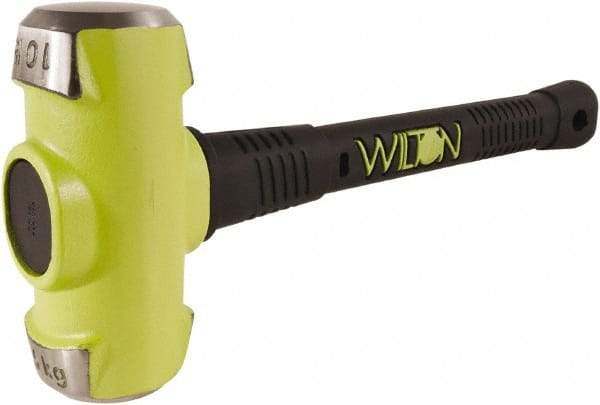 Wilton - 10 Lb Head, 16" Long Sledge Hammer - Steel Head, Steel Handle with Grip - Caliber Tooling