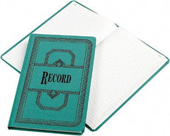 Boorum & Pease - 300 Sheet, 12-1/8 x 7-5/8", Record Rule Record/Account Book - Blue - Caliber Tooling