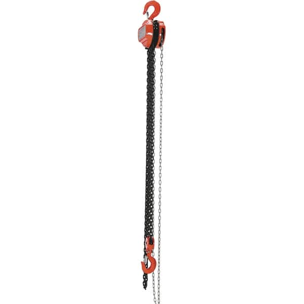 Vestil - 6,000 Lb Lifting Capacity, 10' Lift Height, Hand Hoist - Made from Chain - Caliber Tooling