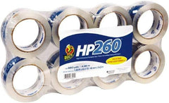 Duck - 1" Wide x 3.1mm Thick x 60 yds Long, HP260 Box Sealing & Label Protection Tape - Clear - Caliber Tooling