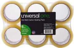 UNIVERSAL - 2" Wide x 3mm Thick x 55 yds Long, 93000 Box Sealing & Label Protection Tape - Clear - Caliber Tooling