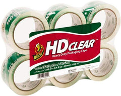 Duck - 1-7/8" Wide x 2.6mm Thick x 55 yds Long, HD Box Sealing & Label Protection Tape - Clear - Caliber Tooling