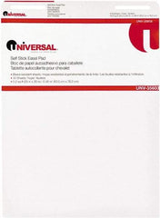 UNIVERSAL - 25 x 30 Inch Self Stick Easel Pad, White, 30 Sheets per Pad - For Use with Easel Stands - Caliber Tooling