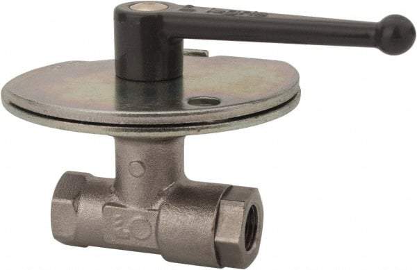 Legris - 3/4" Pipe, Female Port, Nickel Plated Brass Standard Ball Valve - Inline - One Way Flow, FBSPP x FBSPP Ends, Lever Handle, 580 WOG - Caliber Tooling