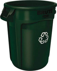 Rubbermaid - 44 Gal Green Round Trash Can - Polyethylene - Caliber Tooling