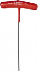 Bondhus - 2mm Hex, T-Handle Cushion Grip, Hex Key - 9" OAL, Metric System of Measurement - Caliber Tooling