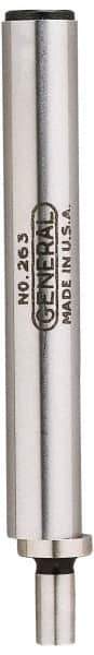 General - 0.2" Head Diam, 3/8" Shank, Single End, Mechanical Edge Finder - Accurate to 0.0005", Cylindrical Contact - Caliber Tooling