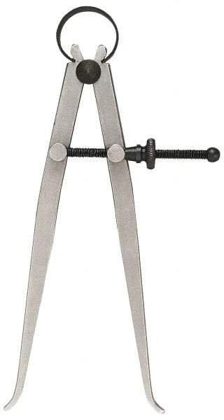 General - 10 Inch Leg, Steel, Bright Finish, Inside Caliper - Caliber Tooling