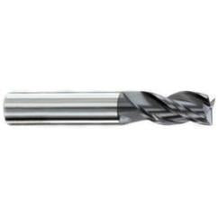 3/4" Dia. - 1-1/2" LOC - 4" OAL - .030-.035 Radius 3 FL Carbide S/E HP End Mill-AlTiN - Caliber Tooling